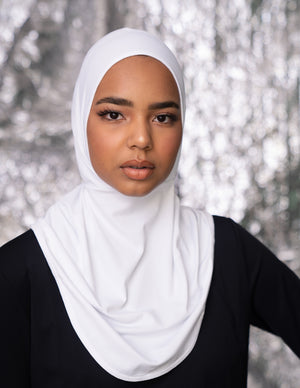 Hijab sport blanc